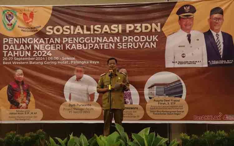 Pj Bupati Seruyan Buka Sosialisasi Peningkatan Penggunaan Produk Dalam Negeri