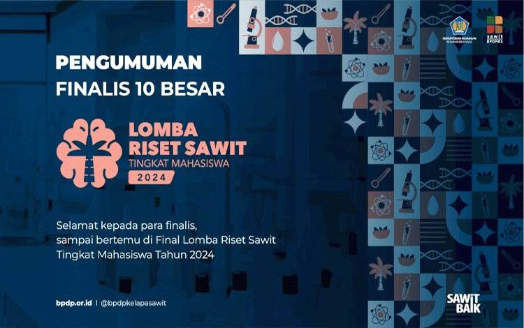 Pengumuman Hasil Lomba Riset Sawit Tingkat Mahasiswa 2023-2024