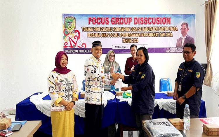 Dinsos PMD Barito Utara Gelar FGD Pendamping Desa
