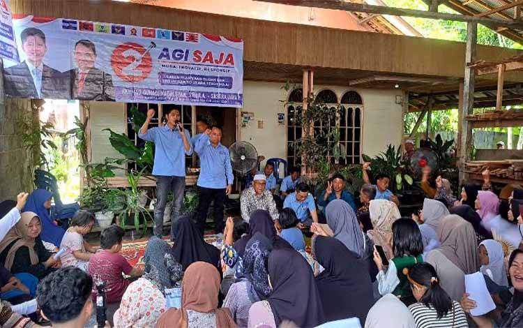 Warga Jalan Akasia Kelurahan Lanjas Sepakat Pilih AGI-SAJA