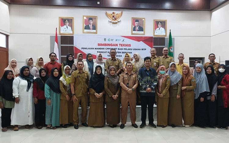 Dinkes Seruyan Gelar Bimtek Penilaian Mandiri CPPOB-IRT untuk Pelaku Usaha IRTP