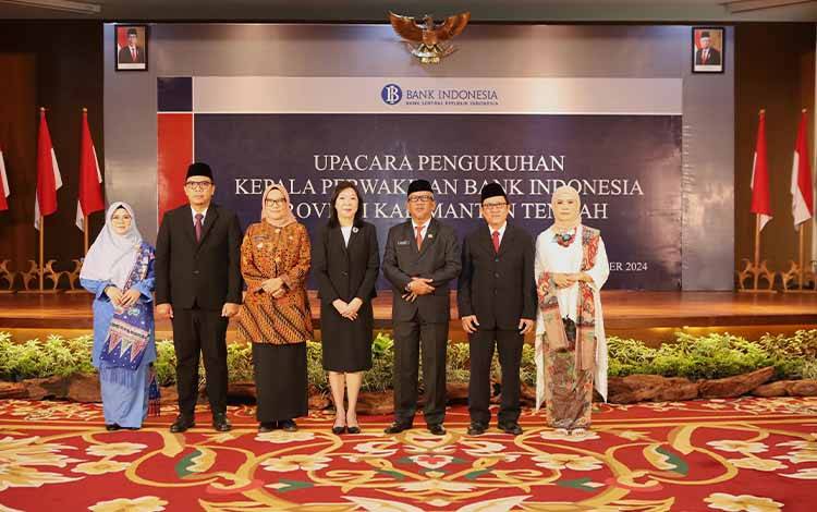 Pengukuhan Kepala Perwakilan Bank Indonesia Kalteng Disambut Hangat Sejumlah Pejabat
