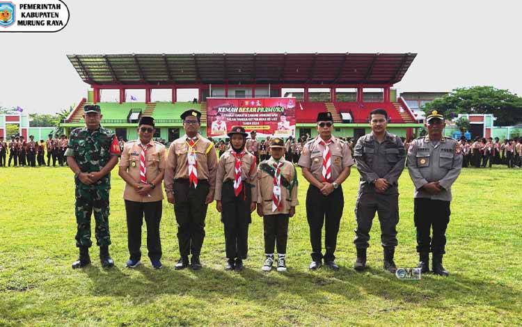 850 Peserta Ikuti Kemah Besar Pramuka di Stadion Willy M. Yoseph untuk Peringatan Hari Pramuka ke-63