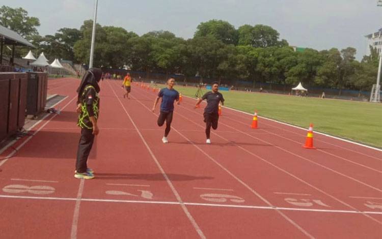 Cabor Para Atletik Kalteng Latihan di Stadion Sriwedari Solo, Persiapan Lomba 7 Oktober