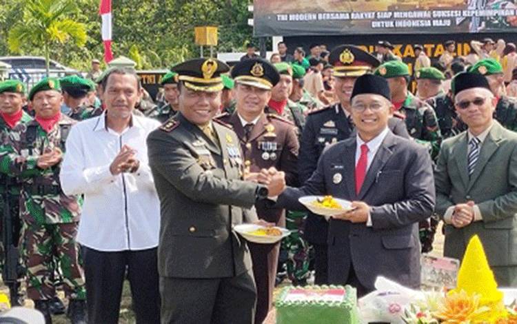 Pj Bupati Lamandau Apresiasi Prajurit TNI Karena Aktif Menjaga Keamanan Daerah