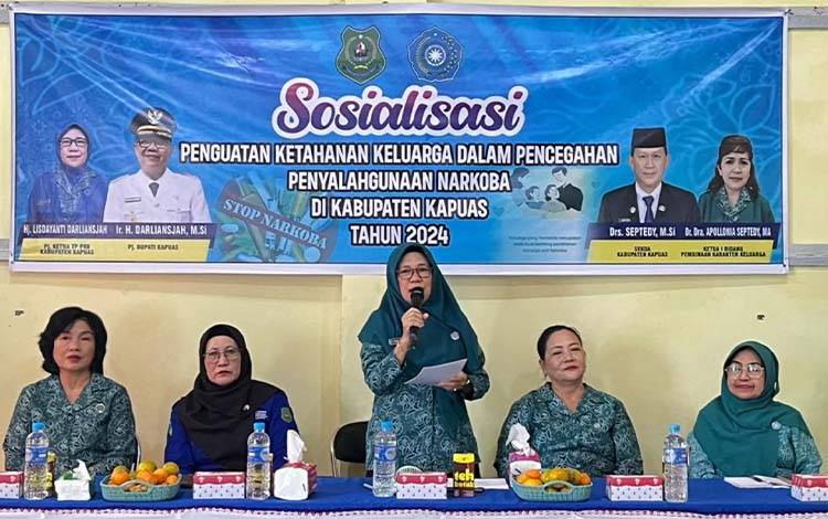 TP PKK Kapuas Sosialisasi Penguatan Ketahanan Keluarga di Kecamatan Timpah