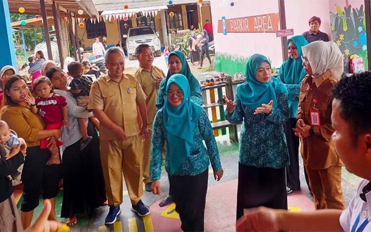 TP PKK Lamandau Intervensi Stunting di Posyandu Kumala Bhayangkari