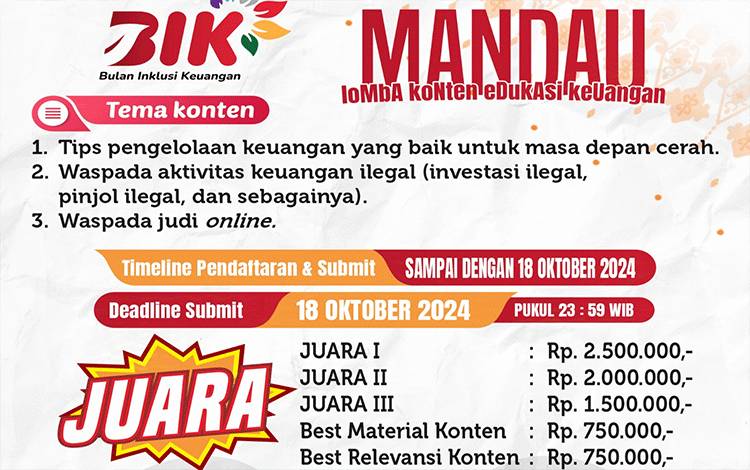 Puncak Acara Bulan Inklusi Keuangan 2024 di Hari Santri Nasional
