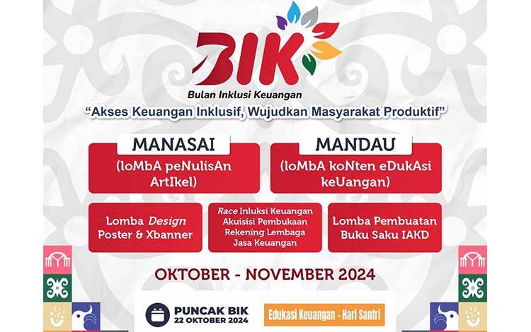 Rangkaian Bulan Inklusi Keuangan 2024 di Kalteng Telah Dibuka Kembali
