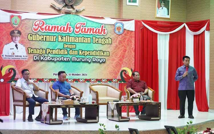 Gubernur Kalteng Ramah Tamah Bersama Tenaga Pendidik dan Kependidikan di Murung Raya