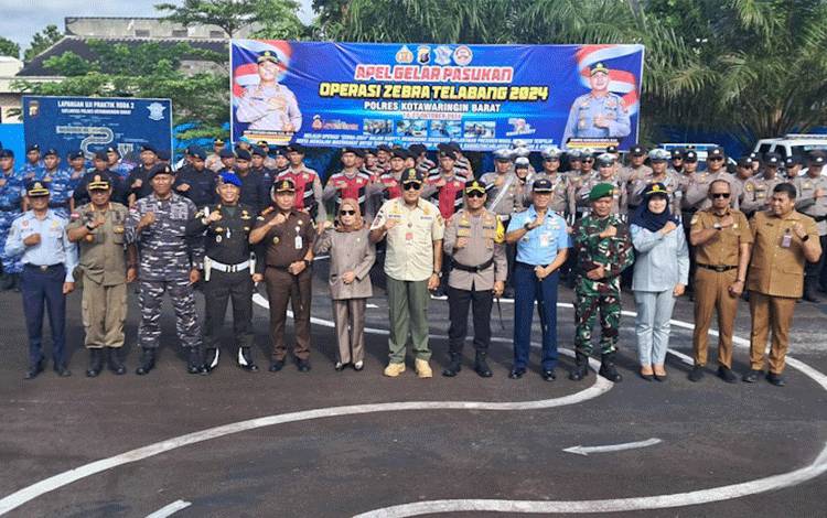 Polres Kobar Gelar Apel Operasi Zebra Telabang 2024