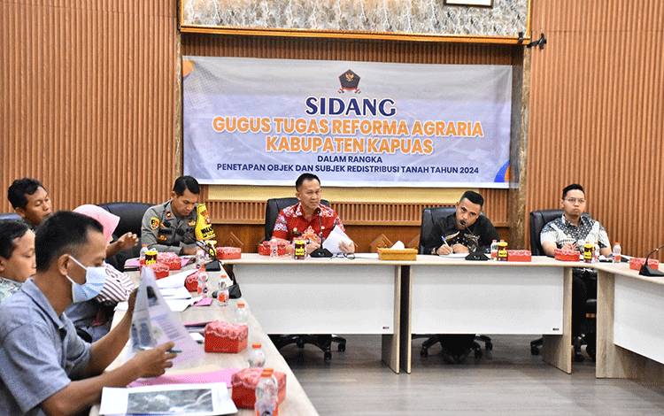 Sekda Kapuas Pimpin Sidang Gugus Tugas Reforma Agraria