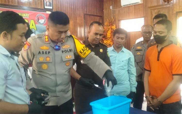 Polres Barito Selatan Musnahkan Barang Bukti Sabu