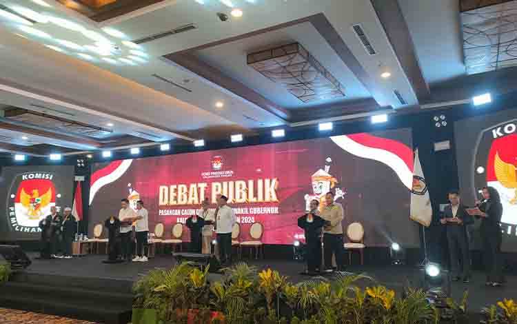 Empat Paslon Gubernur Hadir dalam Debat Perdana KPU Kalteng