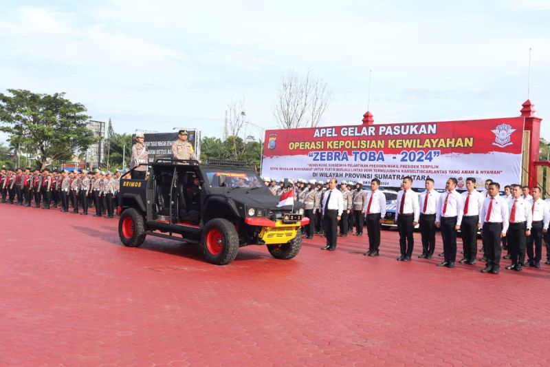 Operasi Zebra Toba 2024 di Medan, Libatkan 1.396 Personel Gabungan