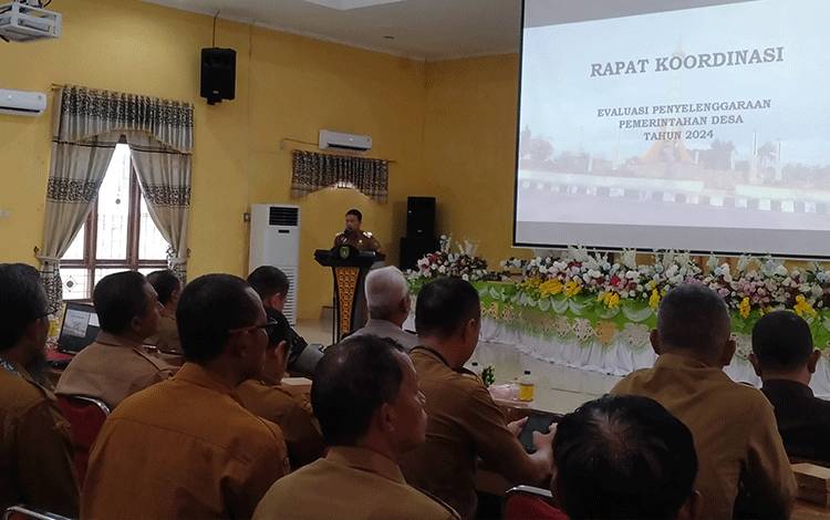 Pemerintah Laksanakan Rakor Evaluasi Penyelenggaraan Pemerintahan Desa se-Kabupaten Sukamara