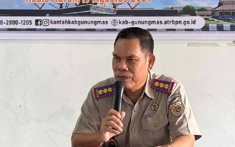 Kepala Kantor Pertanahan Gunung Mas Beberkan Kelebihan Sertifikat Elektronik