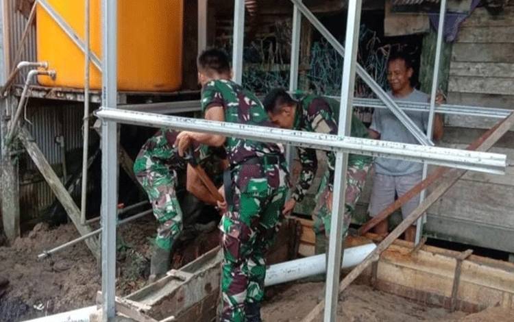 Kodim 1011 Kuala Kapuas Laksanakan Program Karya Bhakti TNI Satkowil