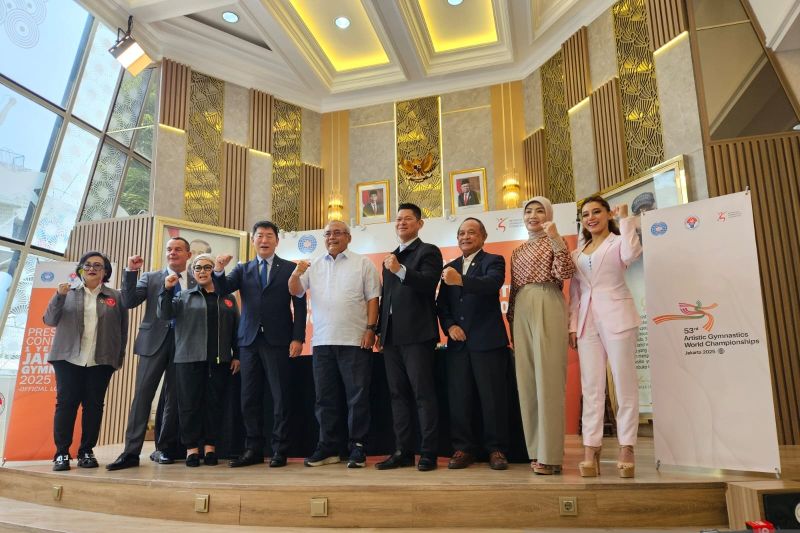 Logo Kejuaraan Dunia Senam Artistik 2025 Resmi Diluncurkan di Jakarta