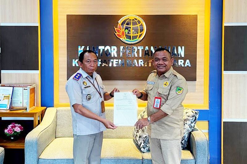 Pemerintah Kabupaten Barito Utara Terima Sertifikat Elektronik Tanah