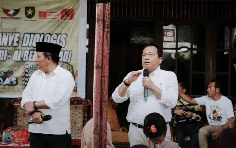 Paslon Erlin Hardi-Alberkat Kampanye Dialogis di Kecamatan Mantangai