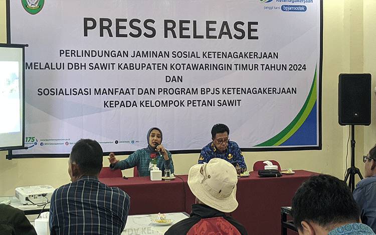 4.400 Petani Sawit Kotim Dapat Perlindungan Jaminan Sosial Ketenagakerjaan dari DBH Sawit Pemerintah