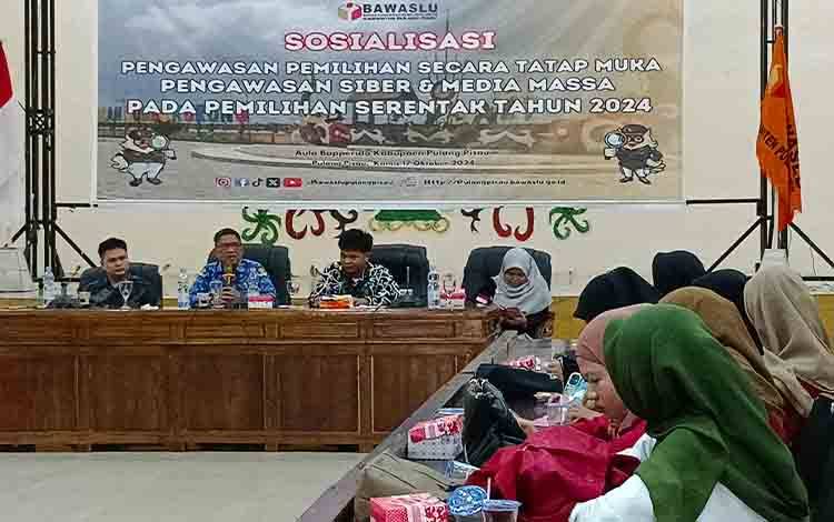 Bawaslu Pulang Pisau Gelar sosialisasi Antisipasi Hoaks