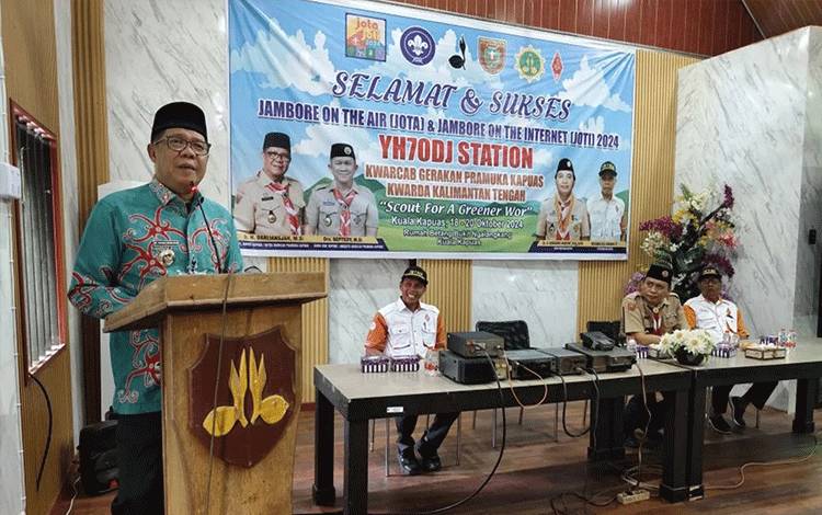 Pj Bupati Kapuas Buka JOTA dan JOTI 2024, Ajak Pramuka Manfaatkan Teknologi