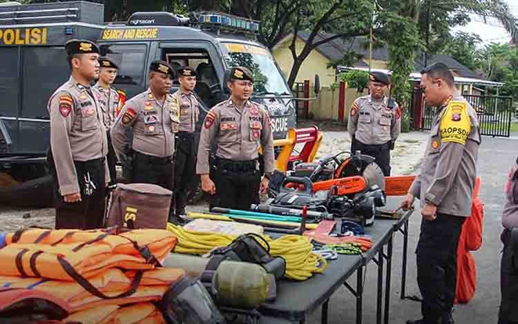 Subdit Gasum Ditsamapta Polda Kalteng Cek Kesiapsiagaan Unit dan Peralatan SAR