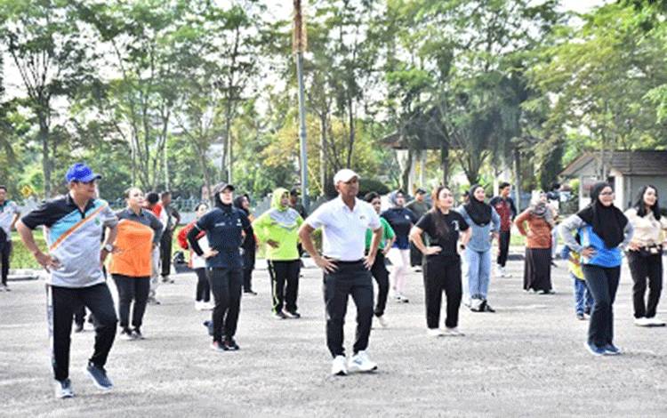 Pemkab Kapuas Rutin Gelar Senam Bersama untuk Kampanyekan Hidup Sehat