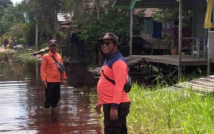 TRC BPBD Palangka Raya Pantau Debit Air