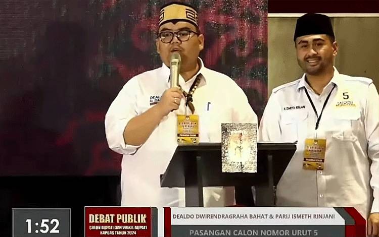 Debat Publik Pertama Pilkada 2024, Paslon Dealdo-Ismeth Paparkan Visi Kapuas Sejahtera