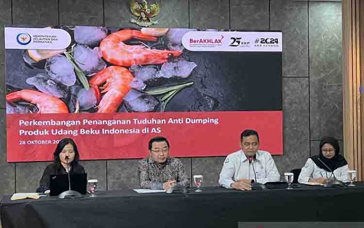 KKP Sebut Tarif Antidumping Udang ke AS Turun Jadi 3,9 Persen