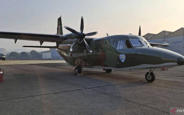 TNI AU Menerima Pesawat NC212i dari PT DI