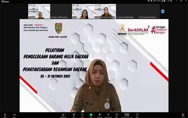 BPSDM Kalteng Adakan Pelatihan Penatausahaan Keuangan Daerah dan Pengelolaan Barang Milik Daerah