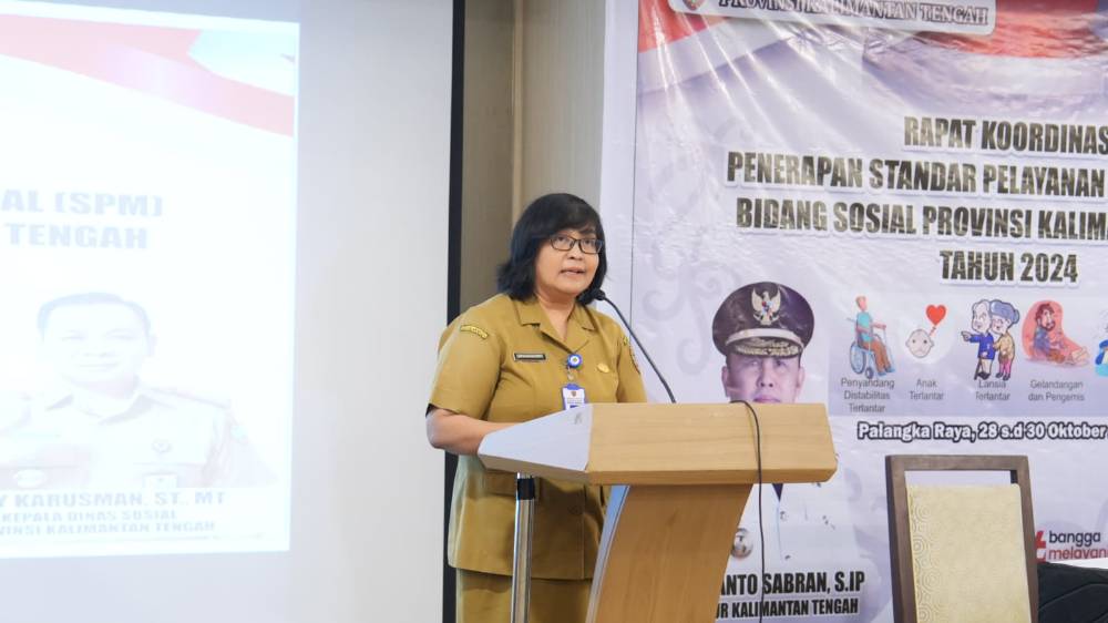 Dinsos Kalteng Rakor Penerapan Standar Pelayanan Minimal Bidang Sosial 2024