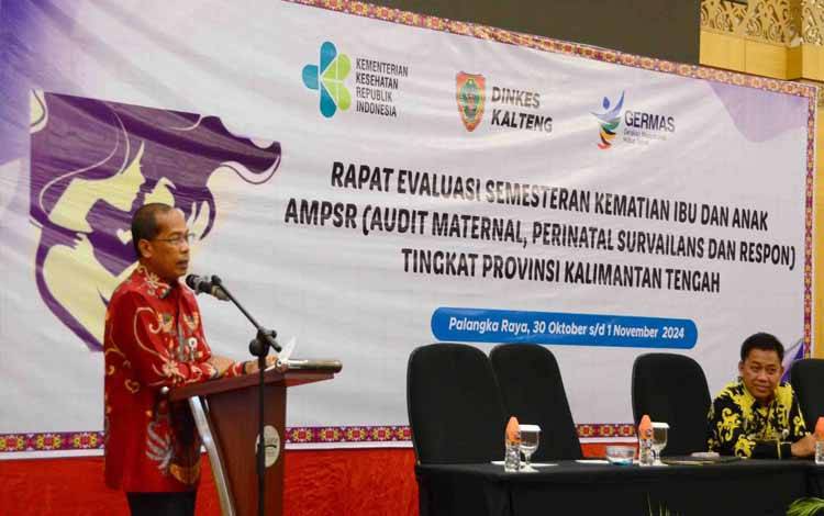 Dinkes Kalteng Rapat Evaluasi Audit Maternal Perinatal Survailans dan Respons Kematian Ibu dan Anak