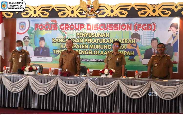Pemkab Murung Raya Adakan FGD Penyusunan Ranperda Pengelolaan Sampah untuk Lingkungan Bersih