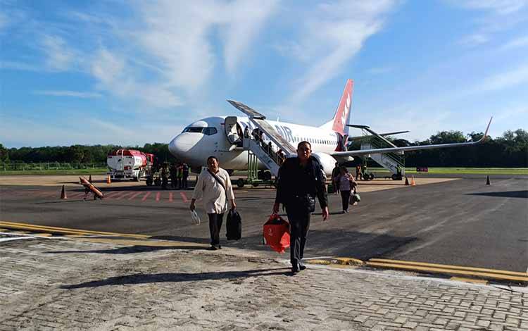 106 Penumpang Penuhi Penerbangan Perdana Sampit-Semarang