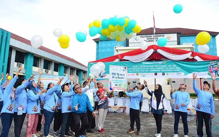 Dinkes Kalteng dan Poltekkes Palangka Raya Ajak Masyarakat Hidup Sehat Lewat Jalan Sehat