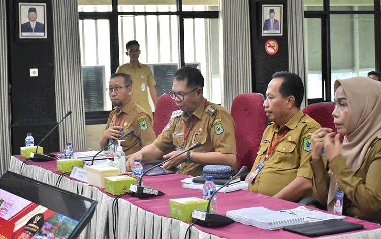 Pj Bupati Kapuas Ikuti Evaluasi Kinerja Kepala Daerah Triwulan I
