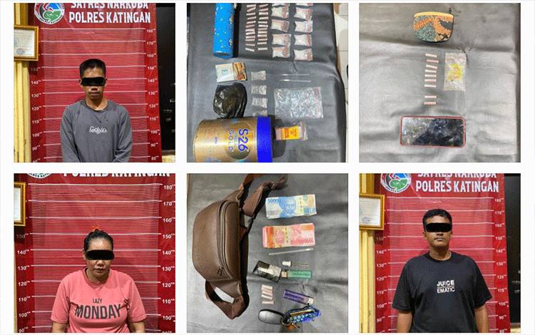 Tiga Warga Katingan Diringkus Polisi Karena Edarkan Sabu