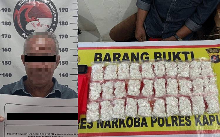 Pria Paruh Baya Miliki Ribuan Butir Obat Terlarang hingga Diringkus Satresnarkoba Polres Kapuas