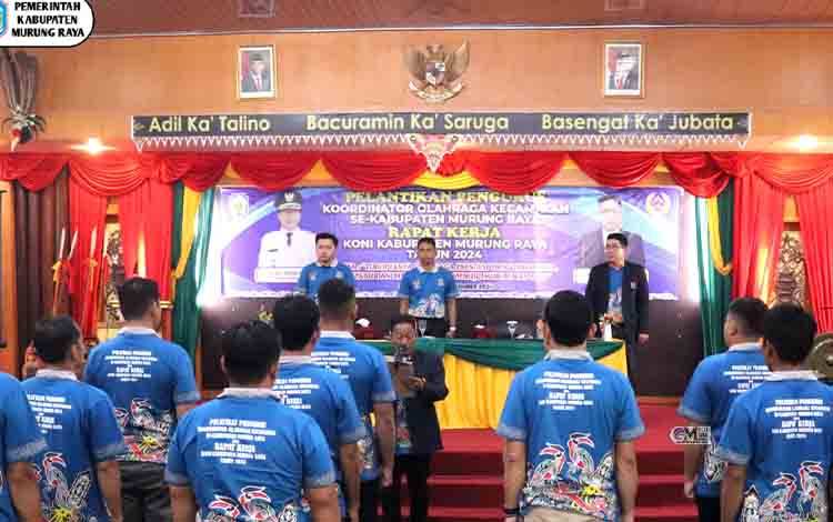 Pemkab Mura Dorong Kemajuan Olahraga dengan Pelantikan Pengurus KOK dan Raker KONI 2024