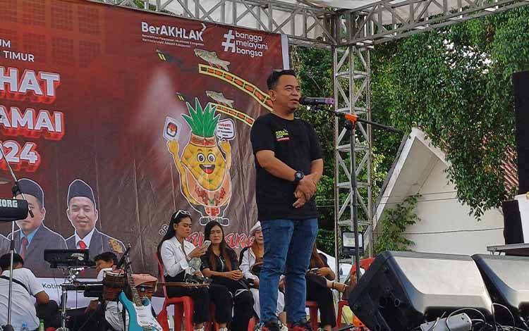 KPU Kotim Gelar Jalan Sehat, Sosialisasikan Pilkada Damai 2024