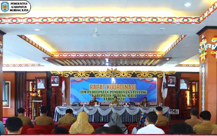Rakor Tim Percepatan Penurunan Stunting Murung Raya 2024: Kolaborasi untuk Capaian Target
