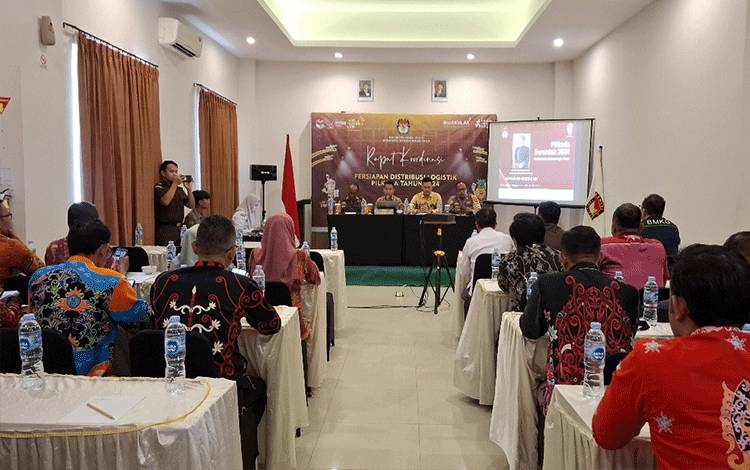 KPU Kotim Gelar Rakor Persiapan Distribusi Logistik Pilkada 2024