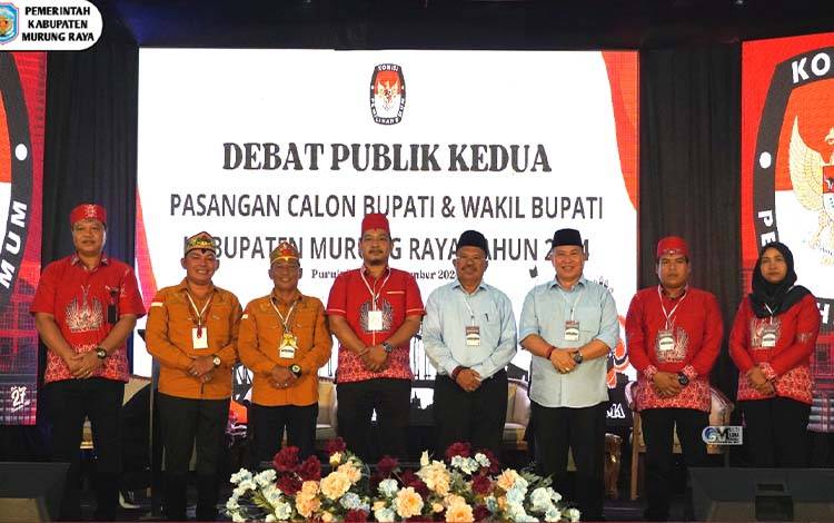Debat Publik Kedua Paslon Bupati-Wabup Murung Raya: Pemaparan Visi-Misi Wujudkan Mura Sejahtera