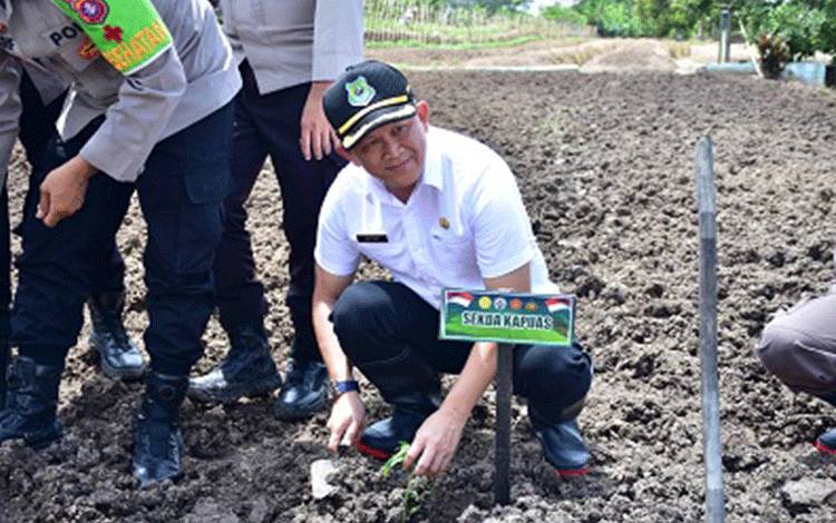Sekda Kapuas Apresiasi Peluncuran Gugus Tugas Polri untuk Ketahanan Pangan