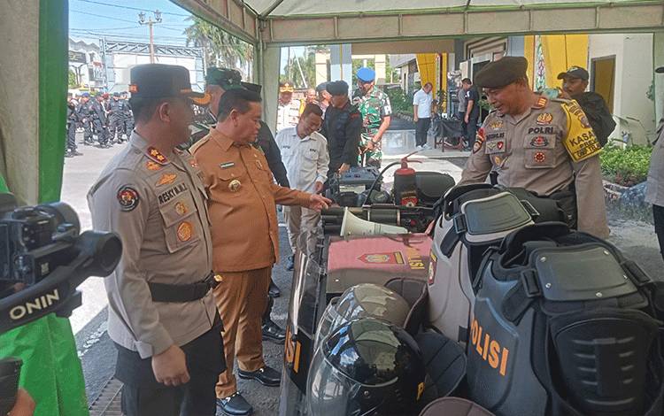 Polres Kotim Gelar Apel Gabungan Pengamanan Pilkada 2024